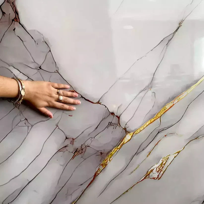 Marmorierte Vinylfliesen (270 cm x 110 cm)