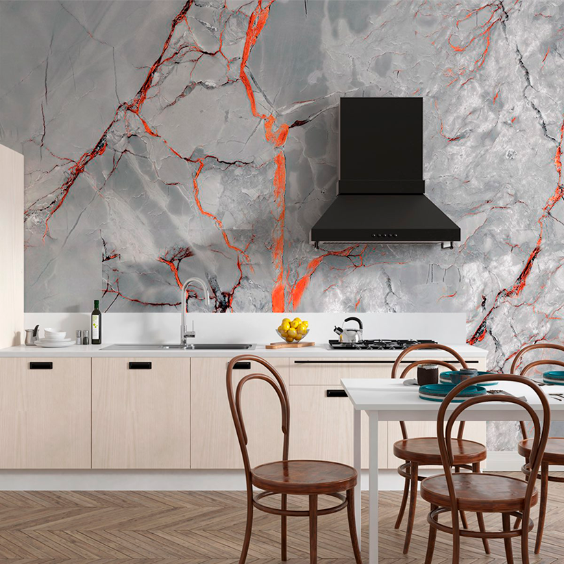 Marmorierte Vinylfliesen (270 cm x 110 cm)
