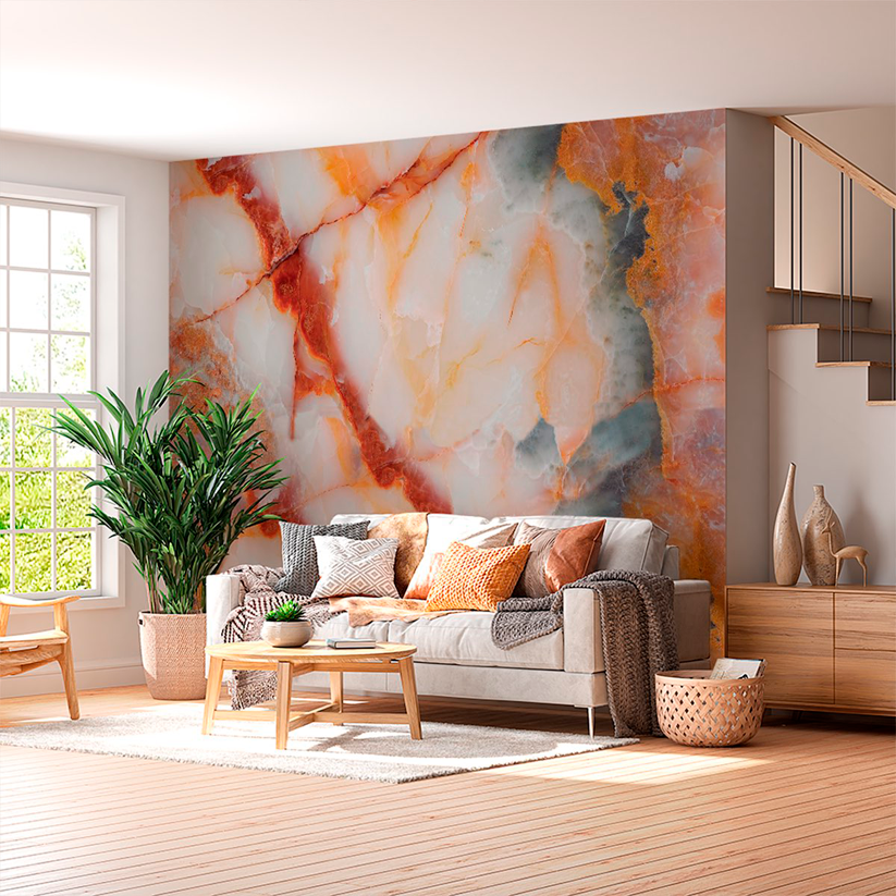 Marmorierte Vinylfliesen (270 cm x 110 cm)
